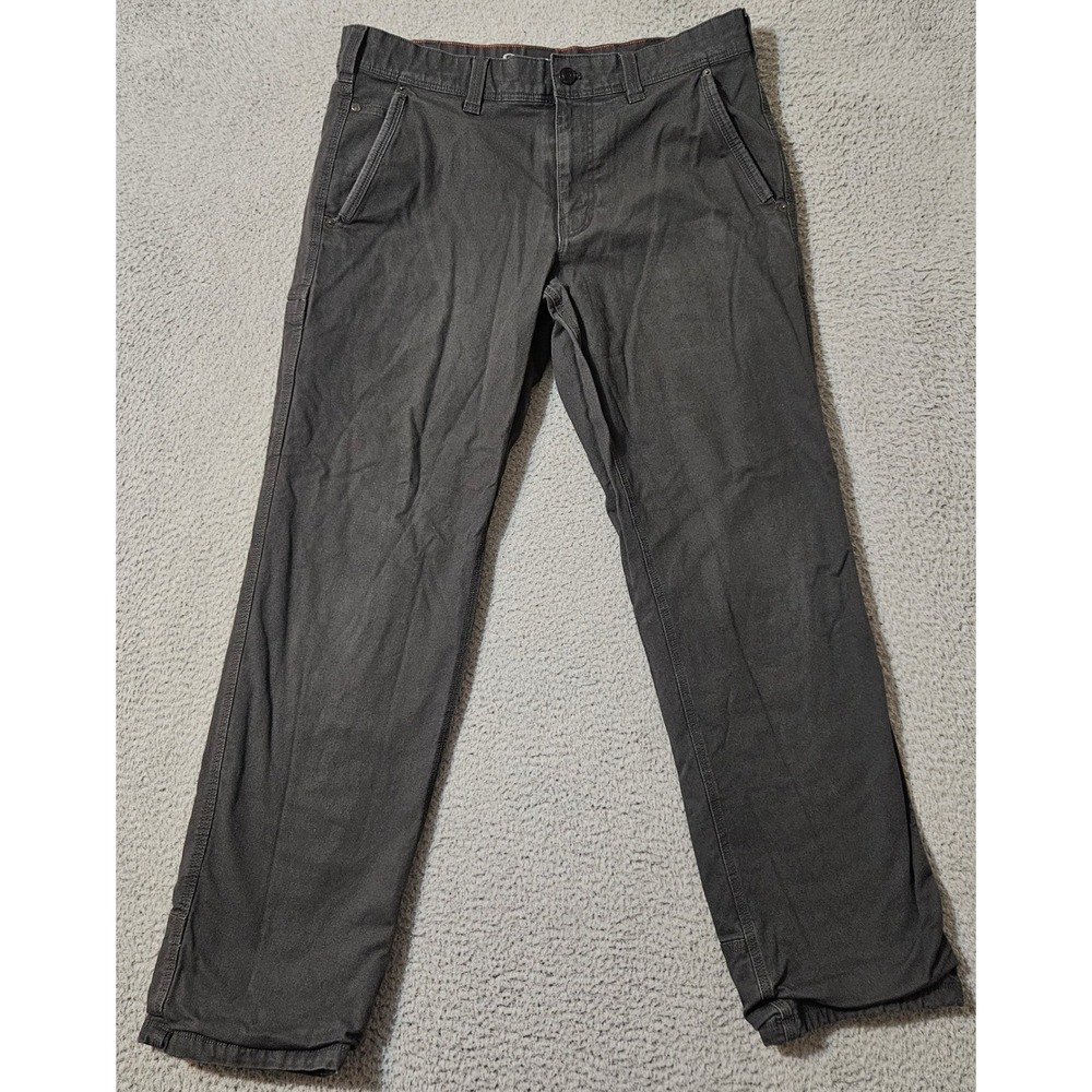 Eddie Bauer‎ Mountain Ops Fleece Lined Pants Mens 36x34 Gray Hiking